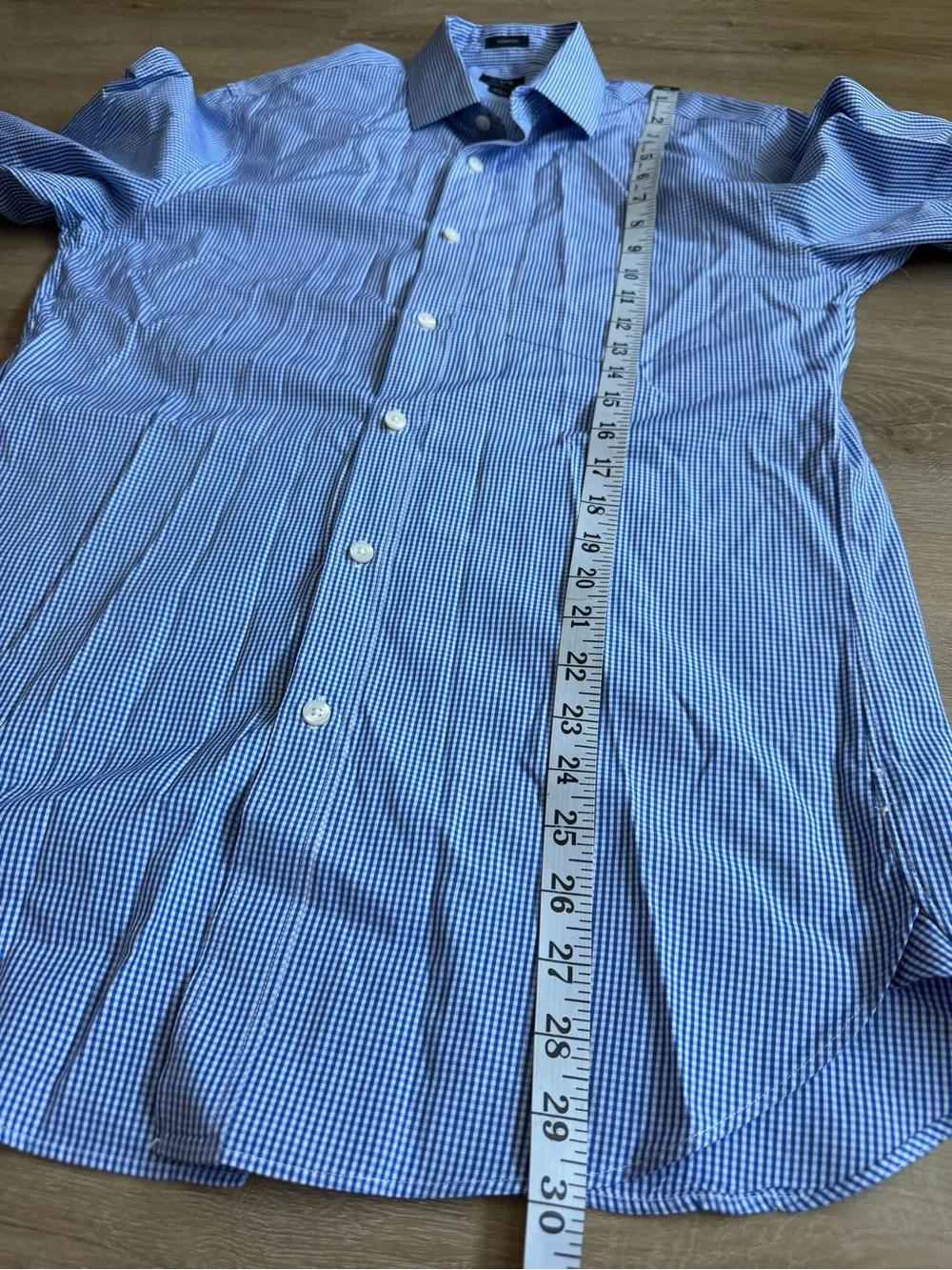 J.Crew Thompson Premium Shirting Button Down Shirt size M Gingham Blue White